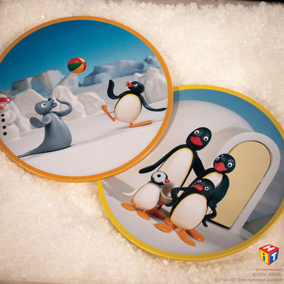 Pingu™ - Set of Four Printed Metal Coasters