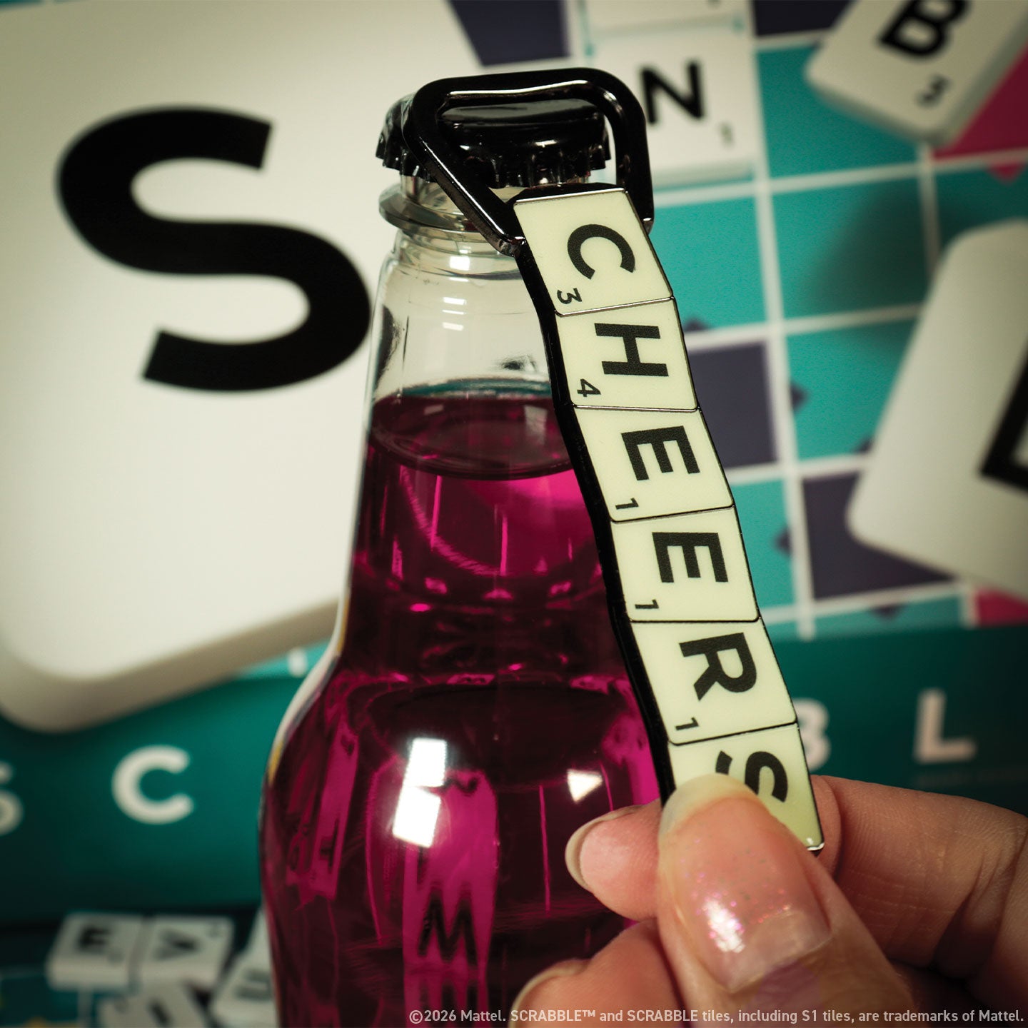 Scrabble™ - Magnetic CHEERS Bottle Opener