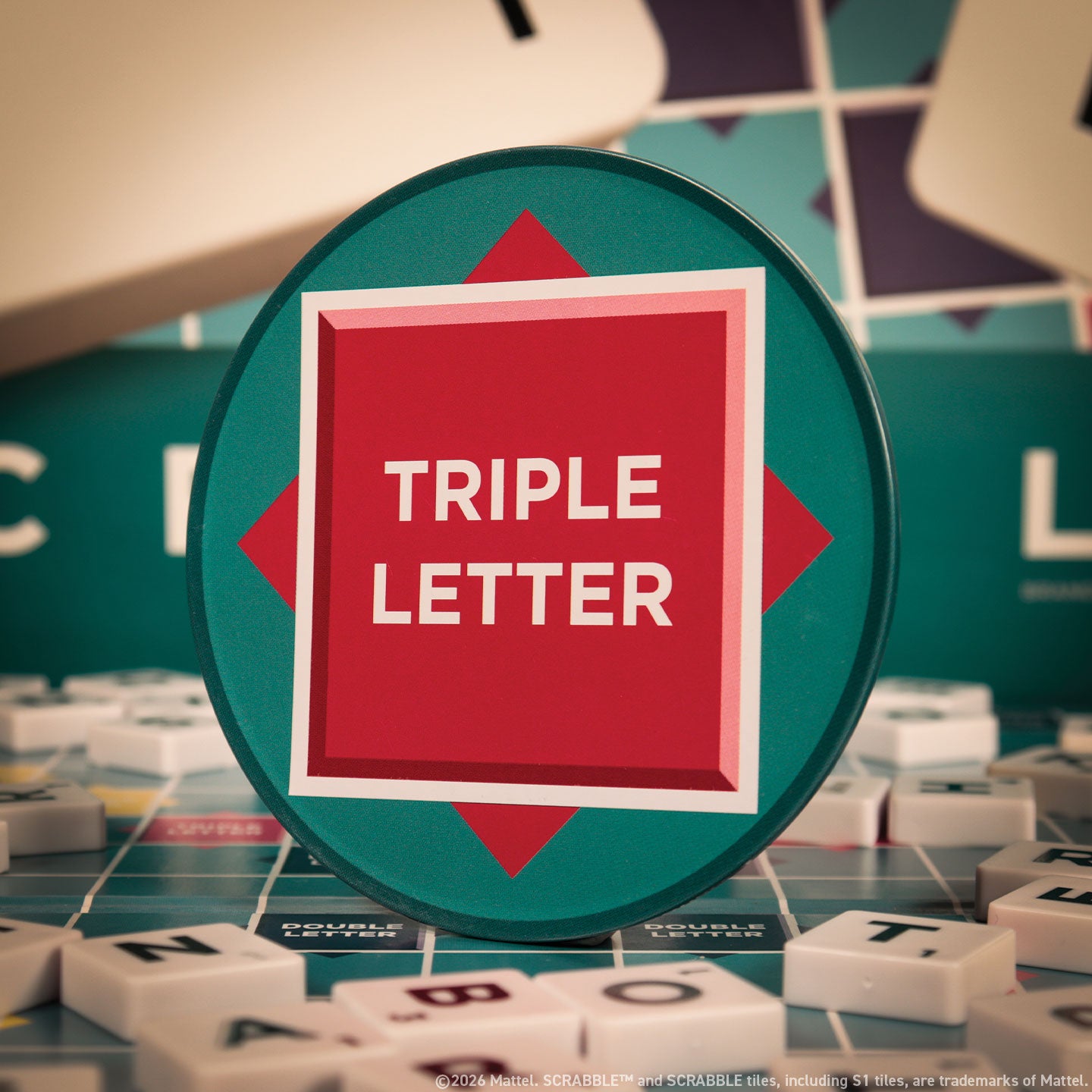 Scrabble™ - Set of Four Printed Metal Coasters