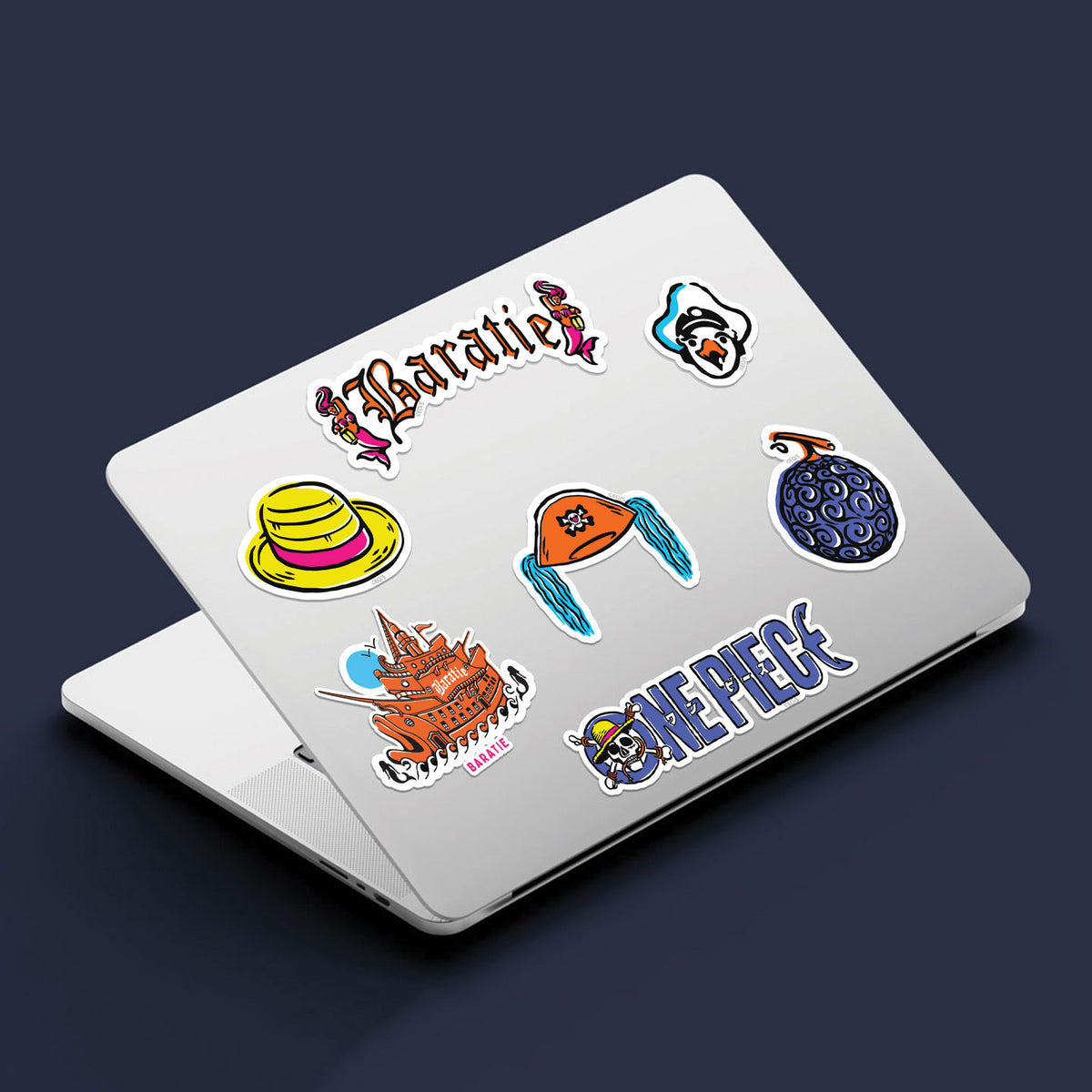 Sticker Blue Tech One Piece Tech Decal Stickers – Fanattik