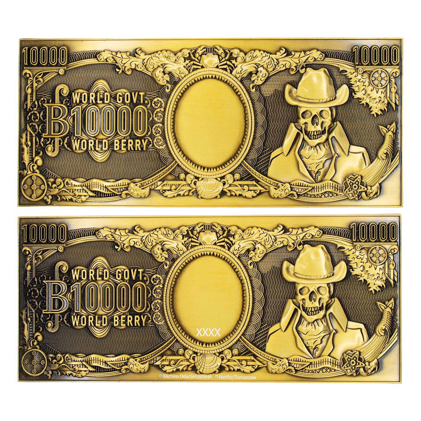 One Piece - 10,000 World Berry Metal Replica Banknote