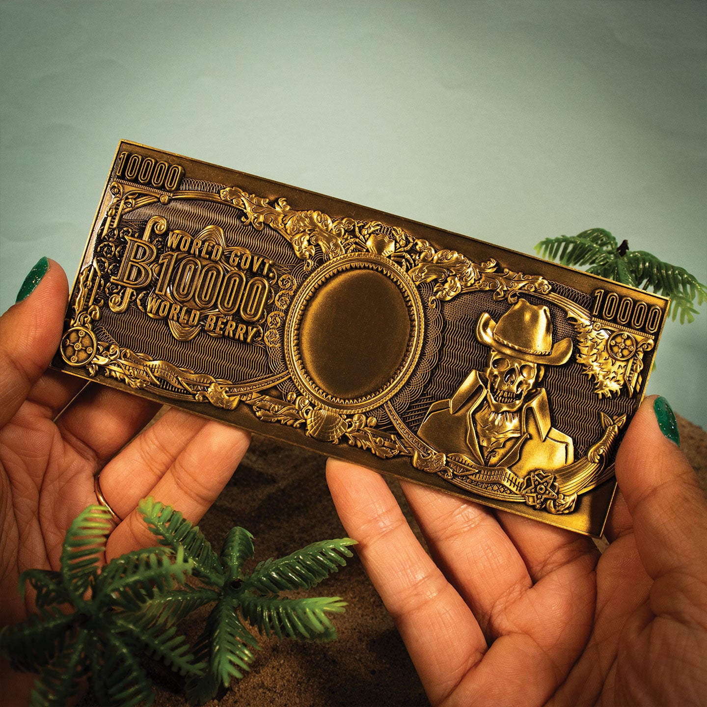 One Piece - 10,000 World Berry Metal Replica Banknote