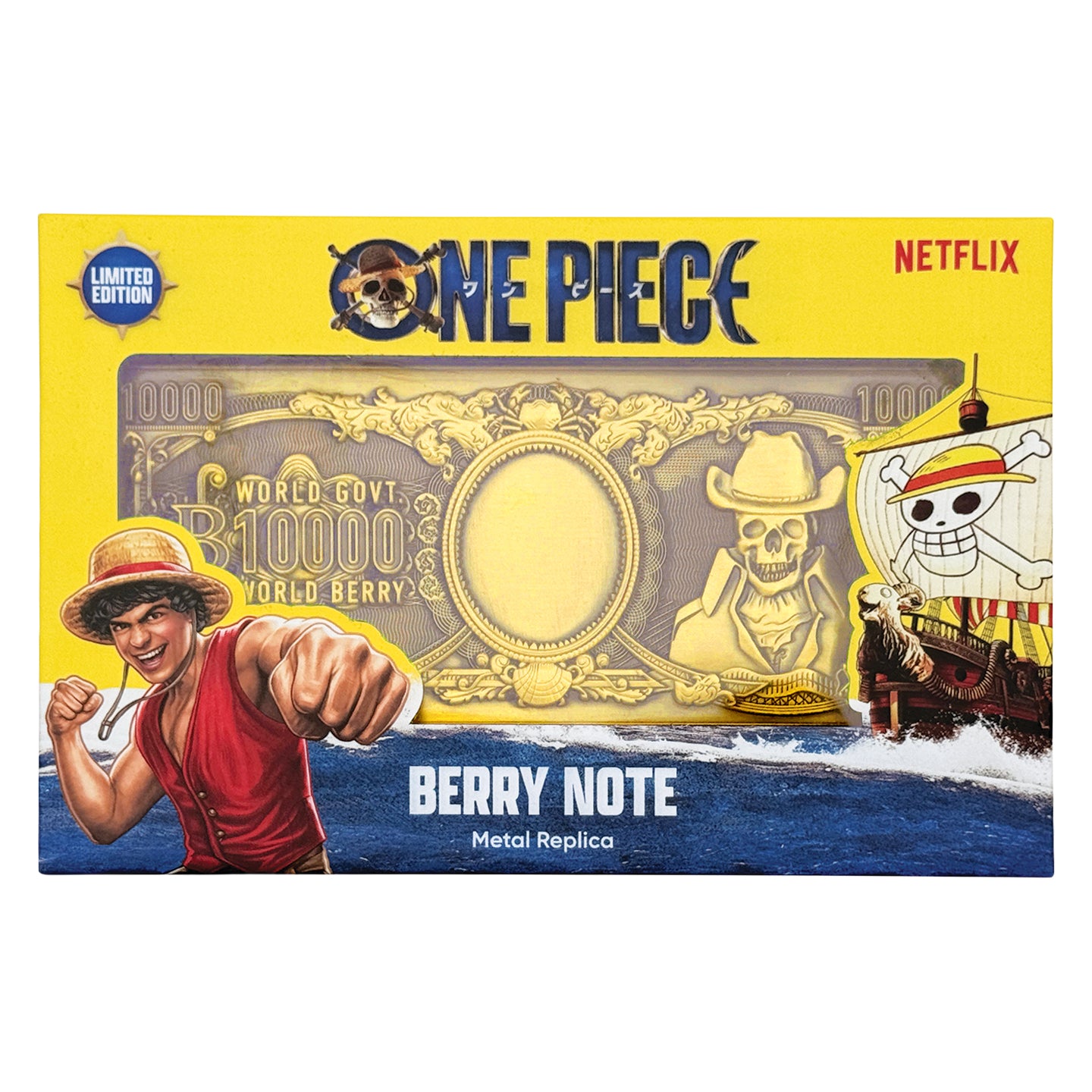 One Piece - 10,000 World Berry Metal Replica Banknote