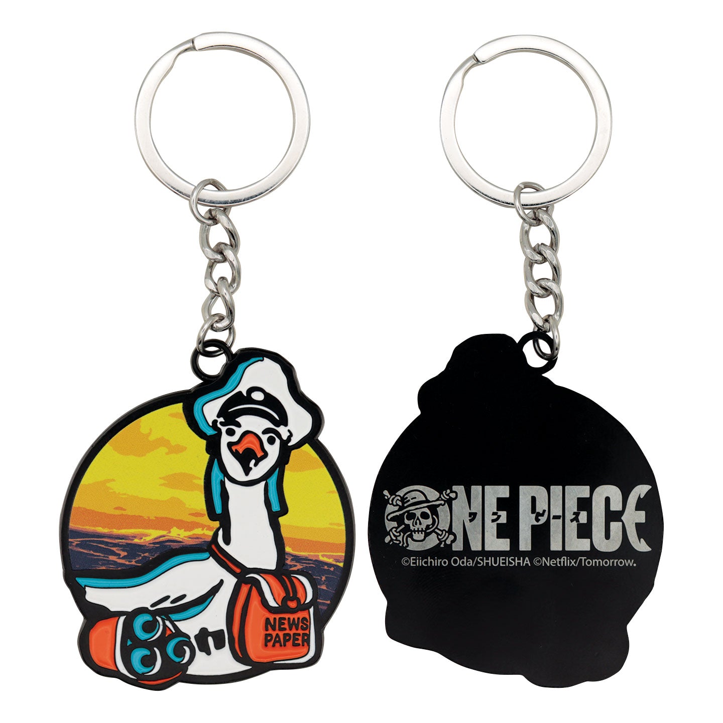 One Piece News Coo Keyring Front and Reverse