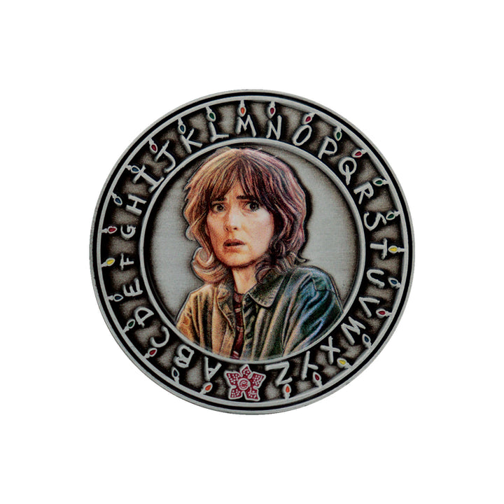 FaNaTtik Stranger Things - Moneta Da Collezione Ufficiale - Eleven E Hopper - Edizione Limitata Numerata 1/5000 - Diametro 39 Mm, In Capsula Acrilica