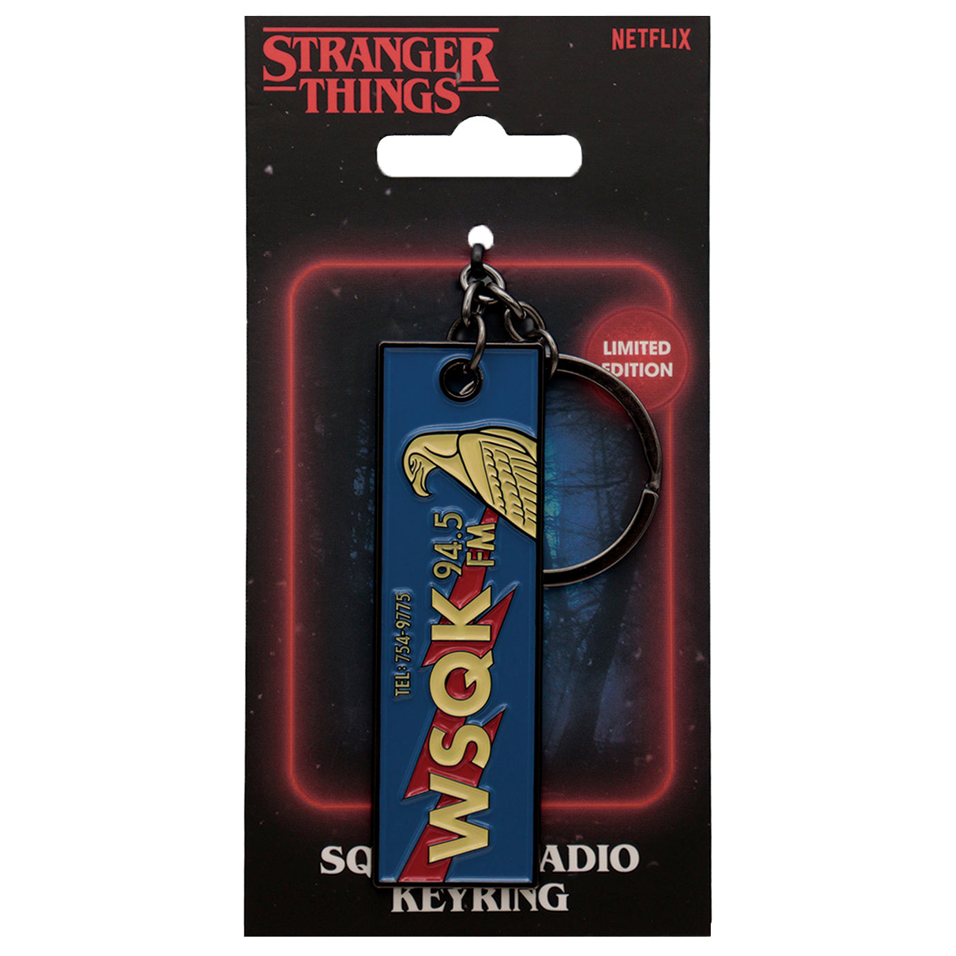 Stranger Things The Squawk WSQK Keyring