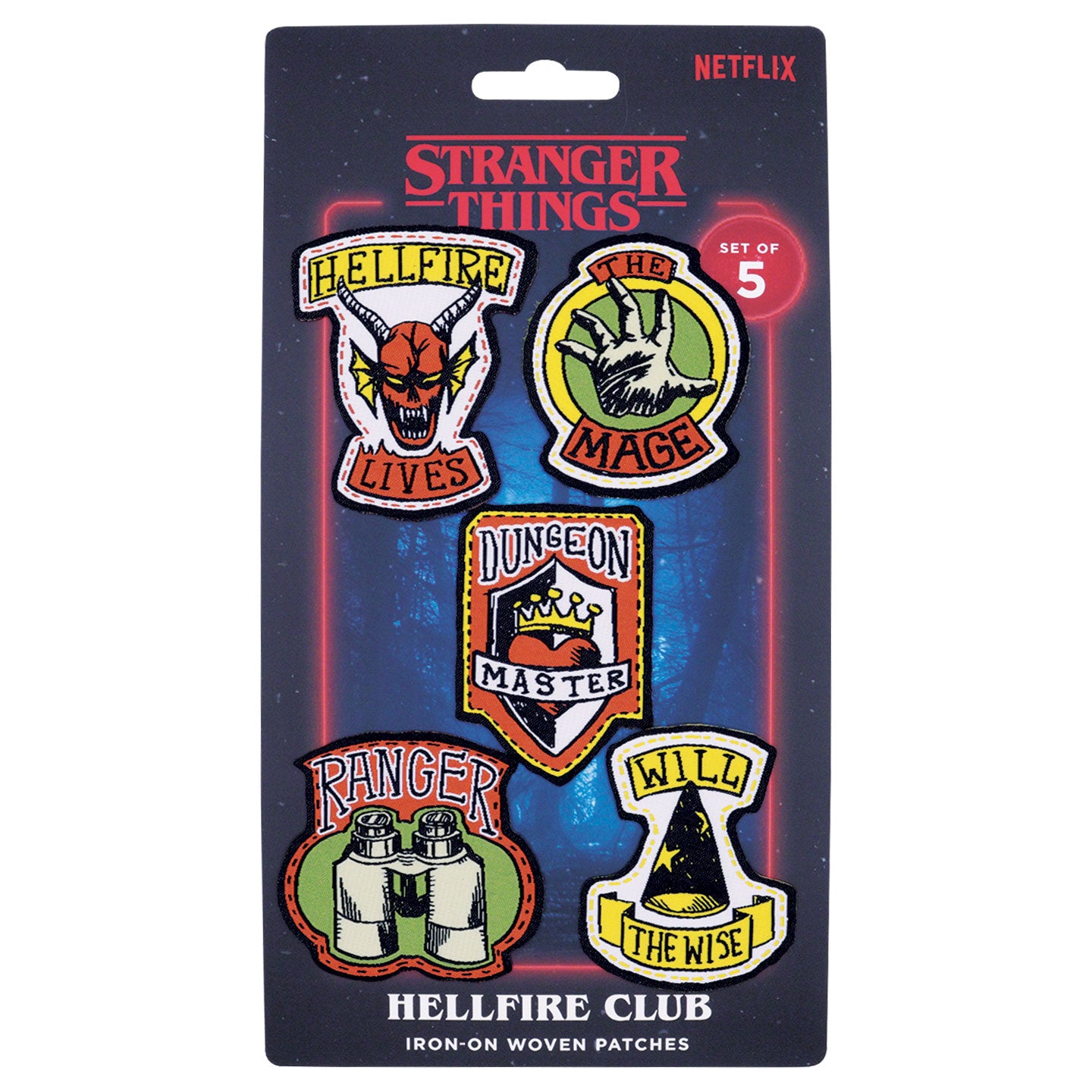 Stranger Things – Set of Five Fabric Patches