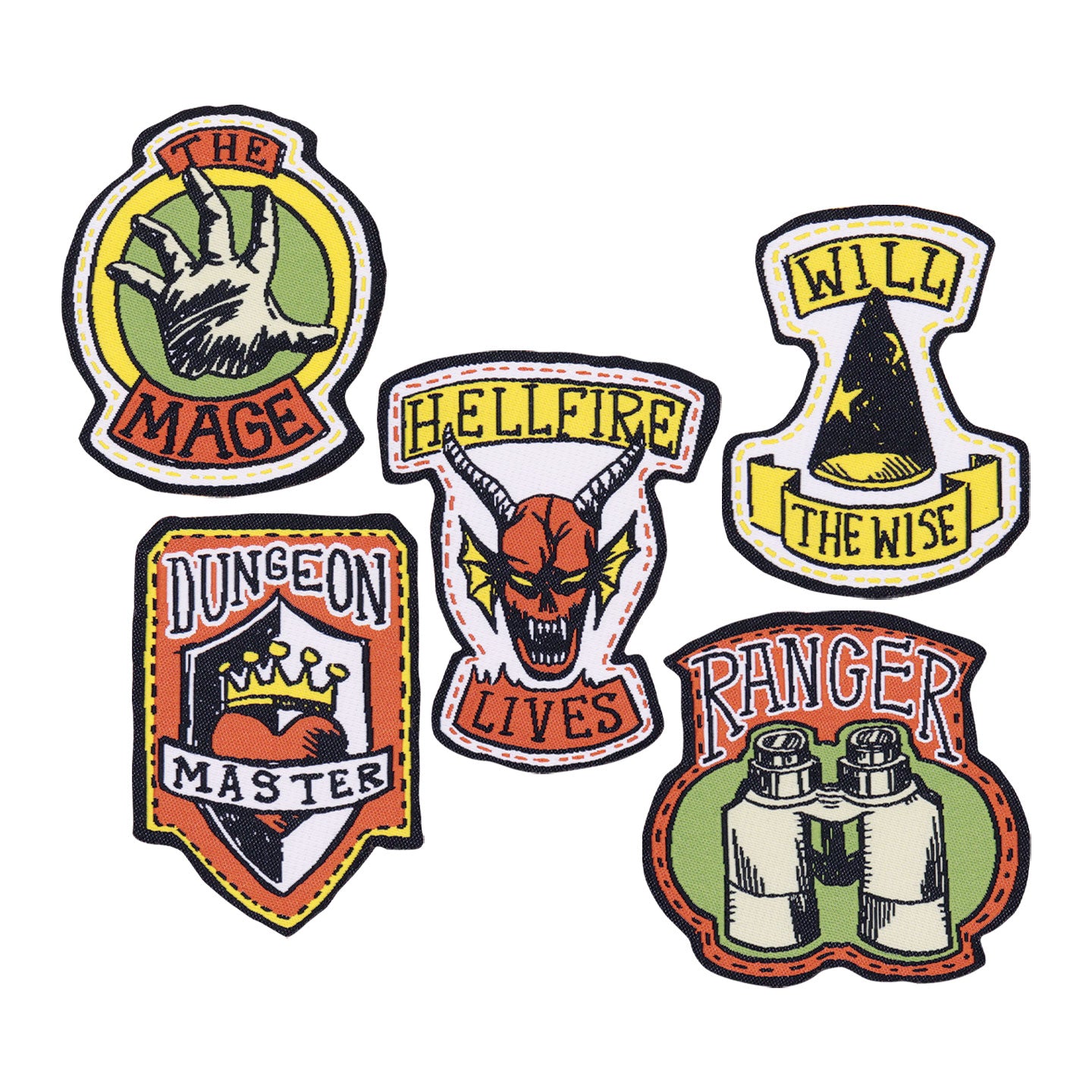 Stranger Things – Set of Five Fabric Patches