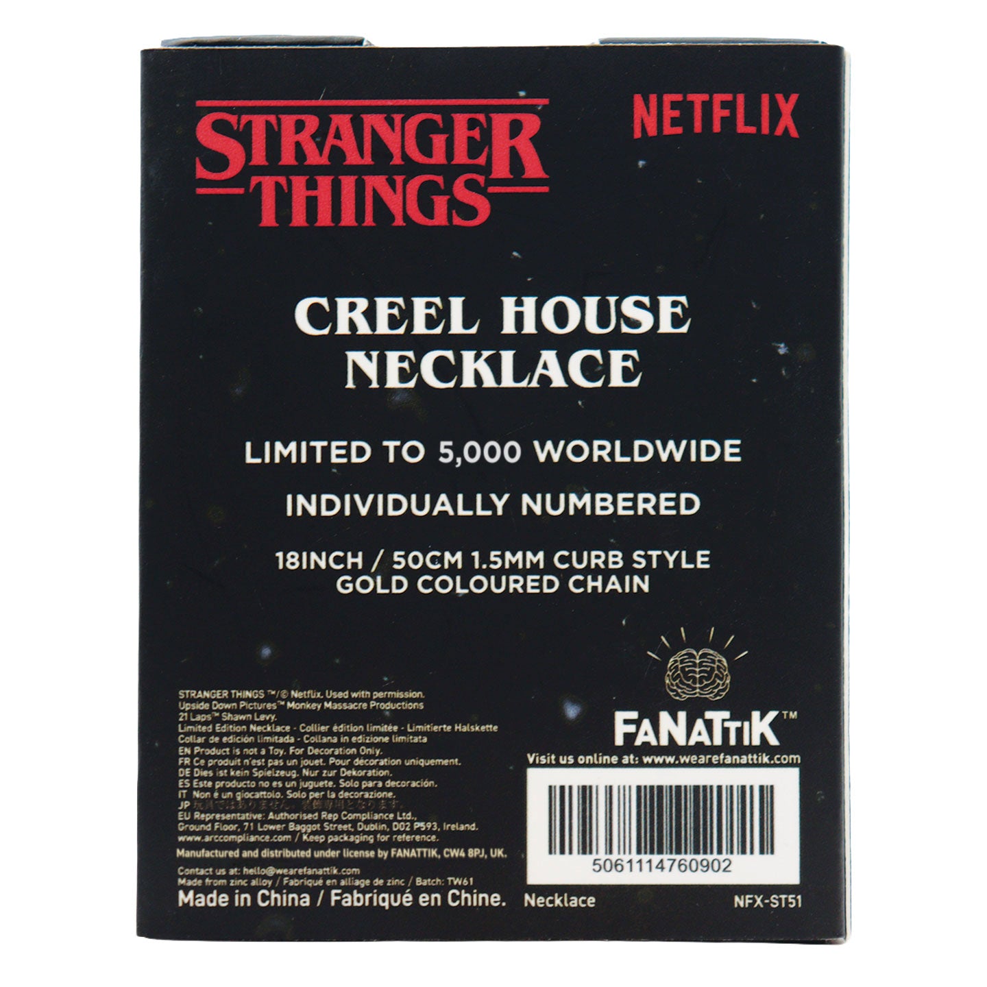 Stranger Things - Limited Edition Creel House Window Necklace