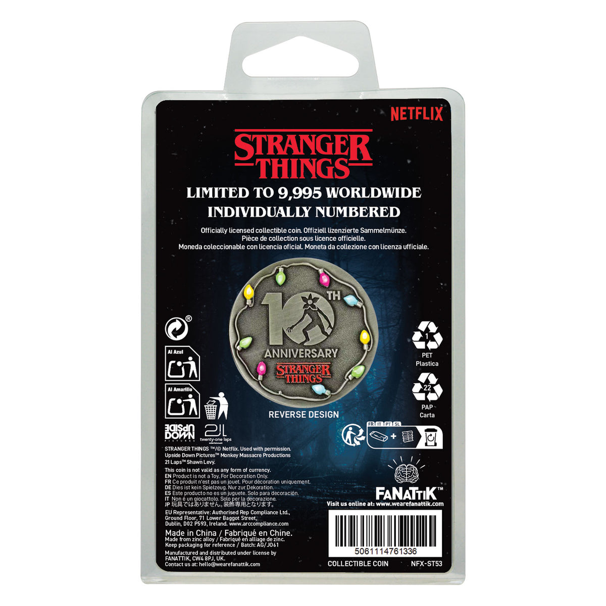 Stranger Things - Limited Edition 10th Anniversary Eleven Coin