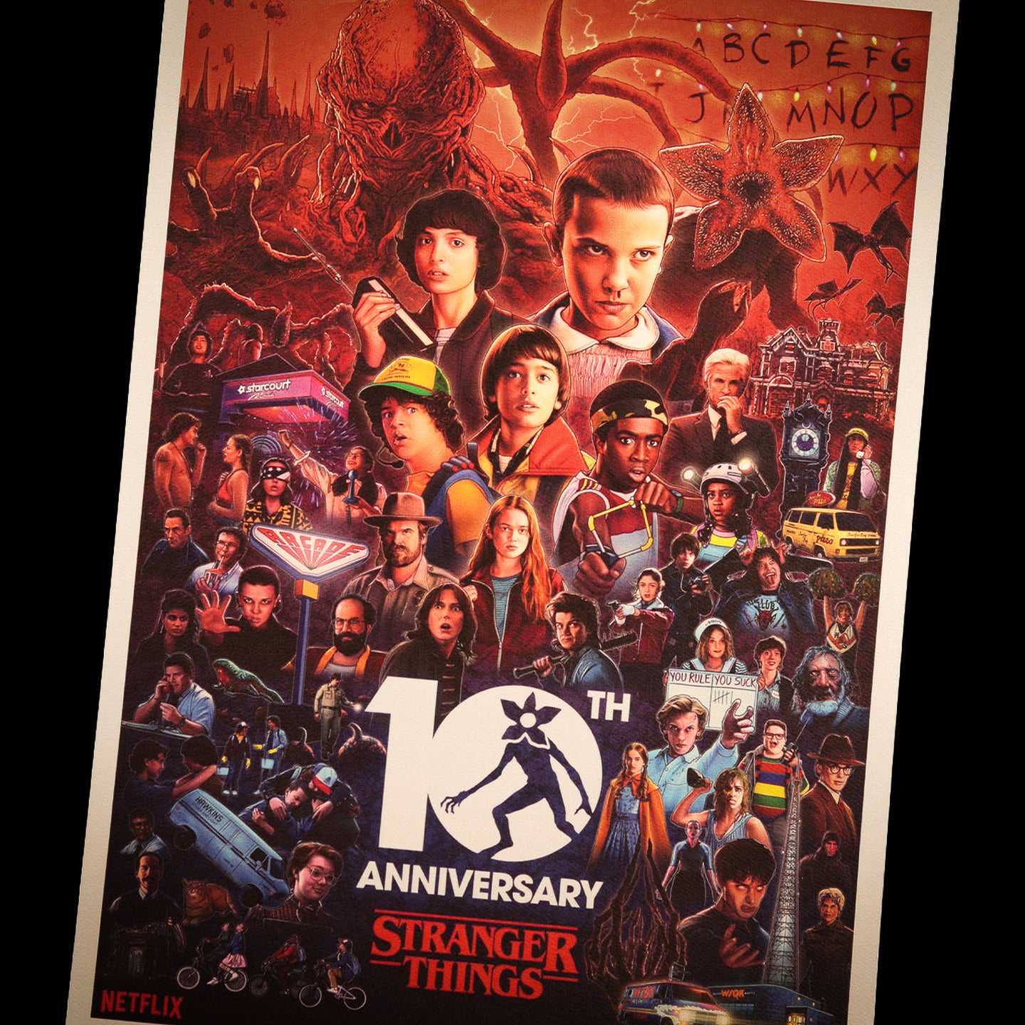 Stranger Things - Limited Edition 10th Anniversary Art Print