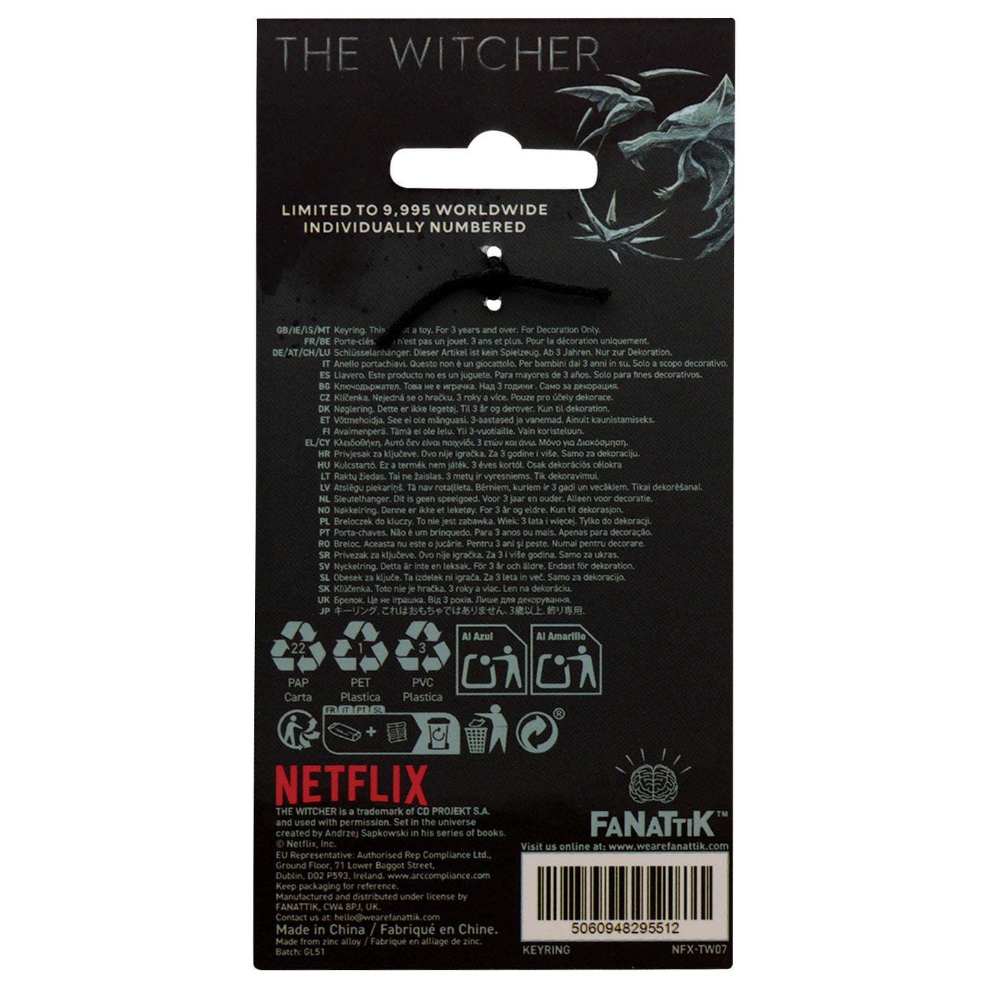 The Witcher and Roach Keyring