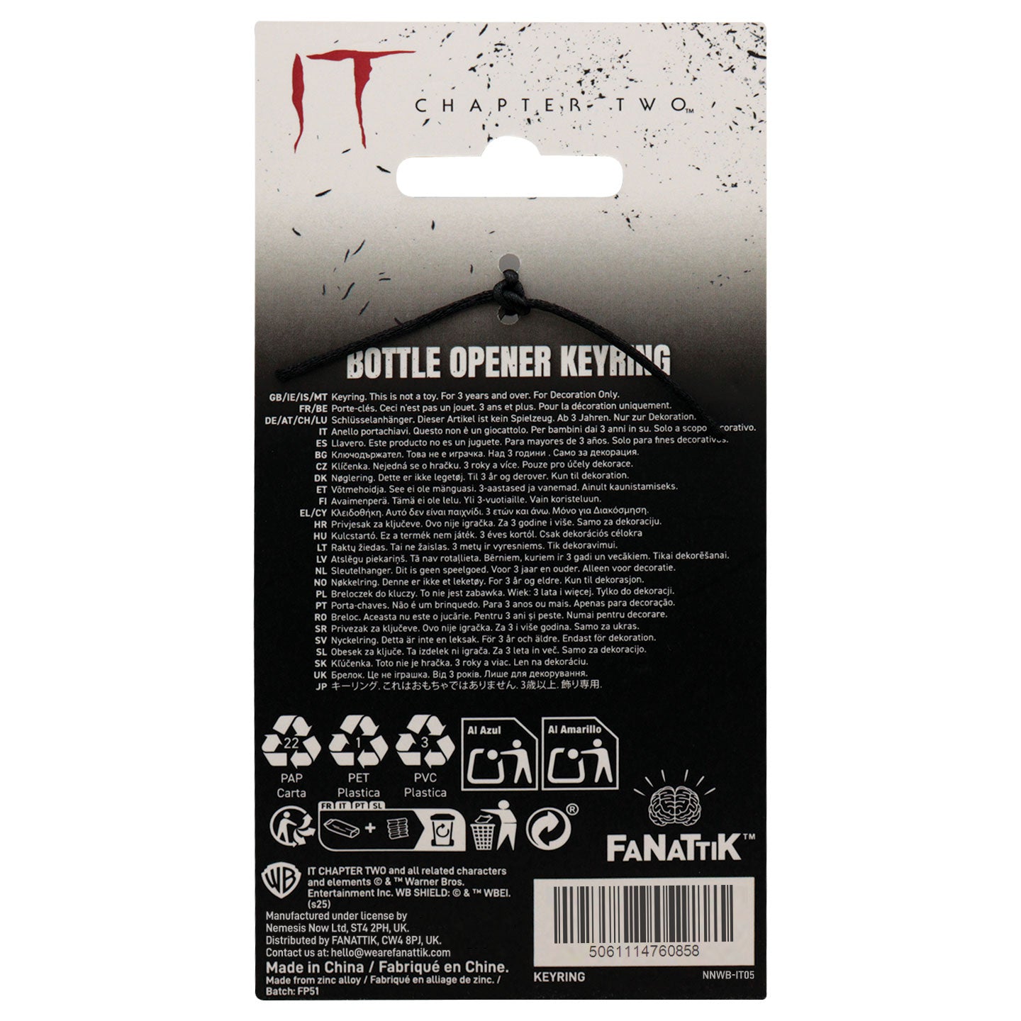 IT Chapter Two – Pennywise Bottle Opener Keyring