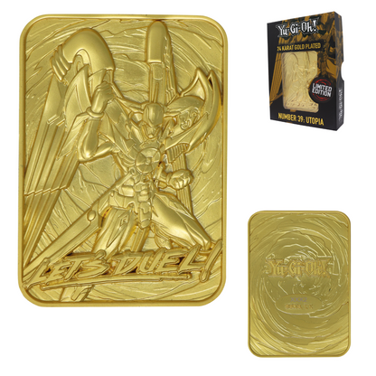 Yu-Gi-Oh! Limited Edition 24k Gold Plated Number 39: Utopia Metal Card