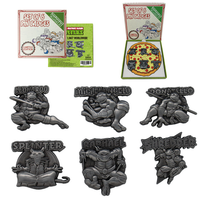 Teenage Mutant Ninja Turtles Limited Edition Set of 6 Pin Badges