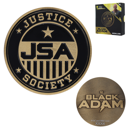 DC Black Adam Limited Edition Justice Society of America Medallion