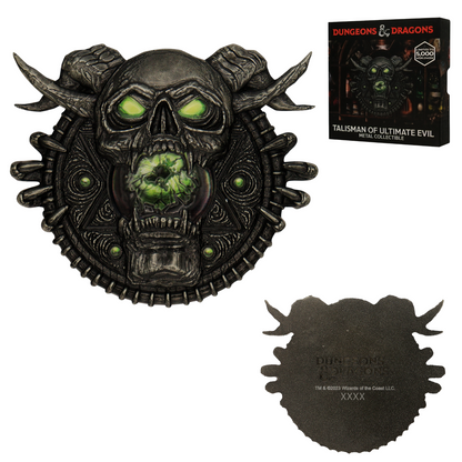 Dungeons & Dragons Limited Edition Talisman of Ultimate Evil Medallion and Art Card
