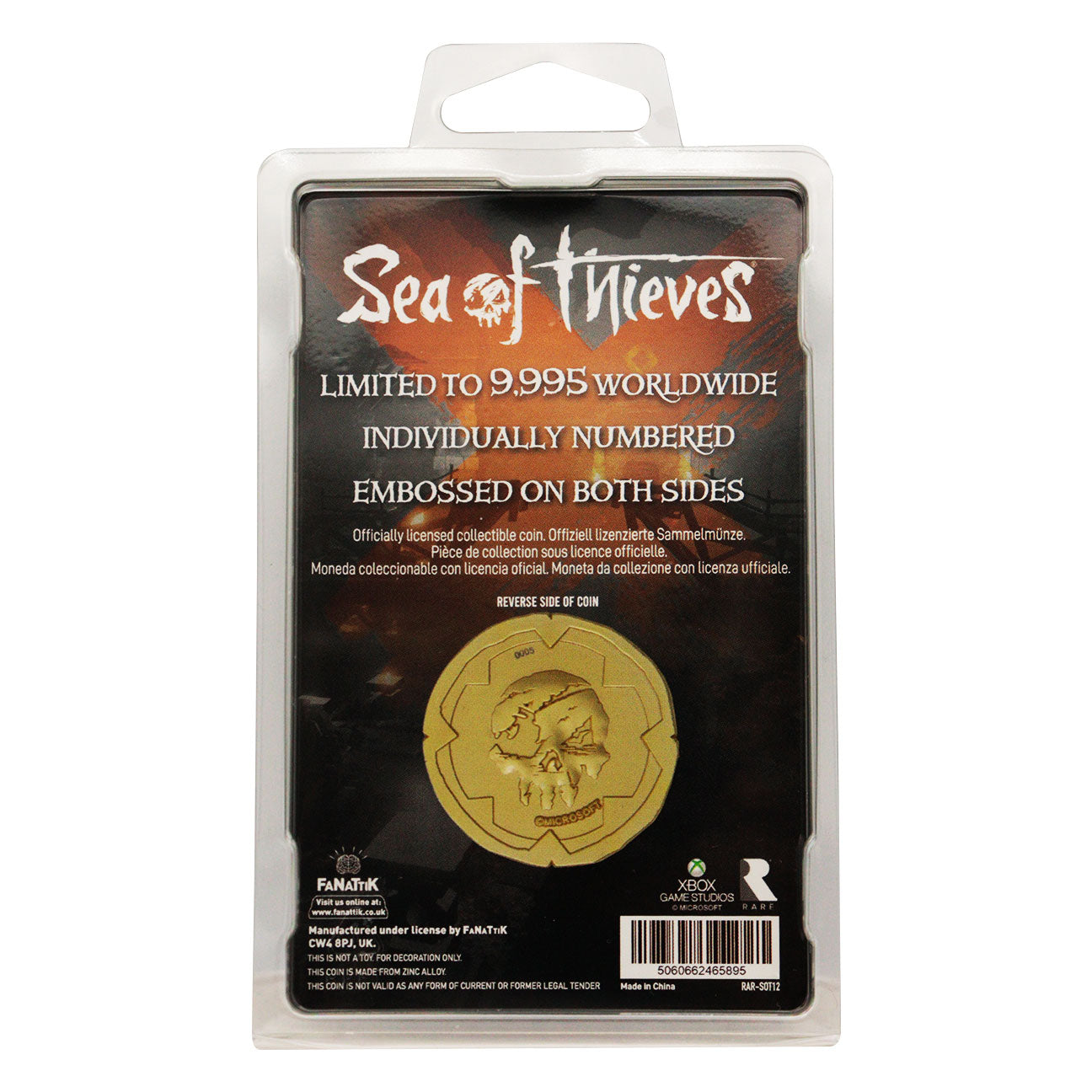 Sea of Thieves limited edition Gold Hoarder collectible coin from Fanattik