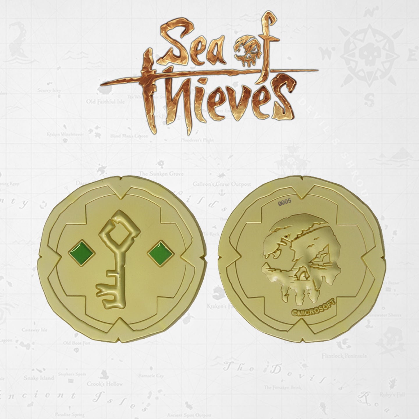Sea of Thieves Limited Edition Replica Gold Hoarders Key Collectible Coin