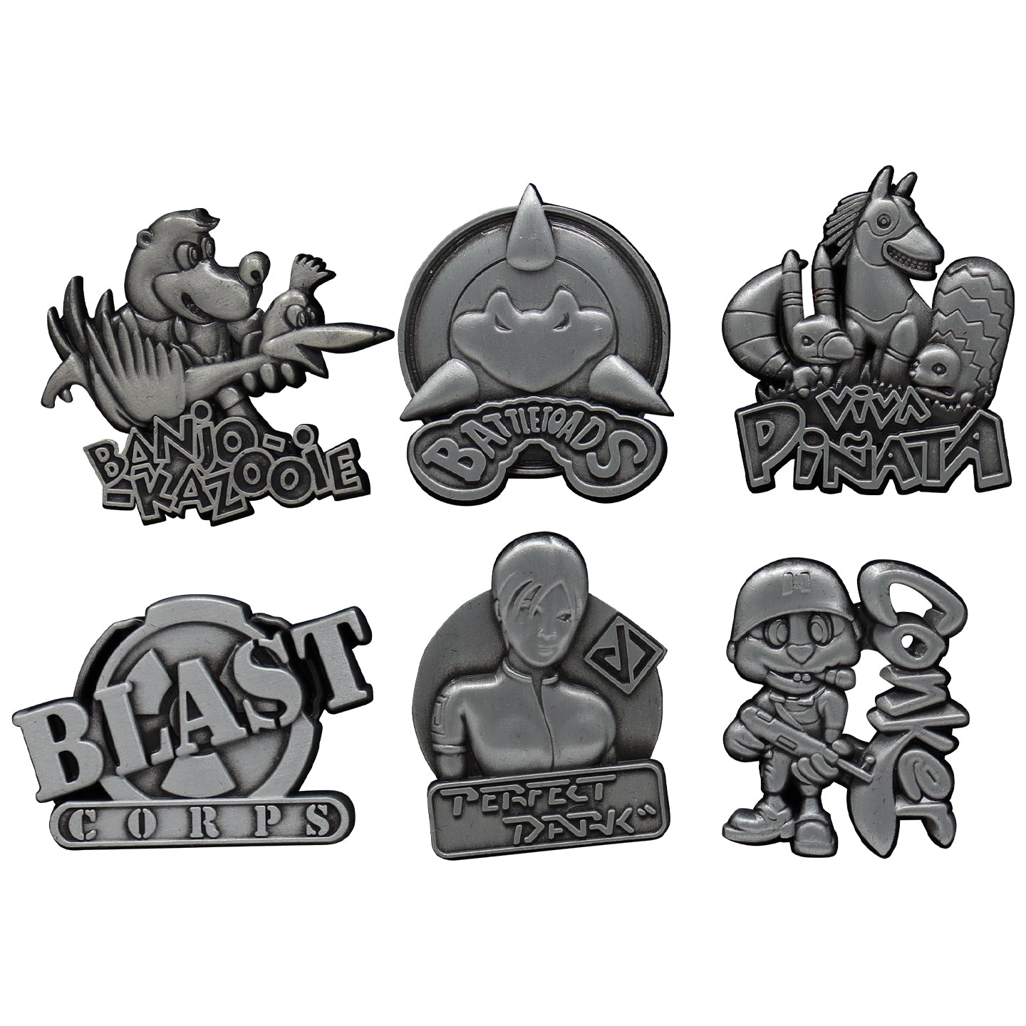 Rare Heritage Limited Edition Set of 6 Pin Badges