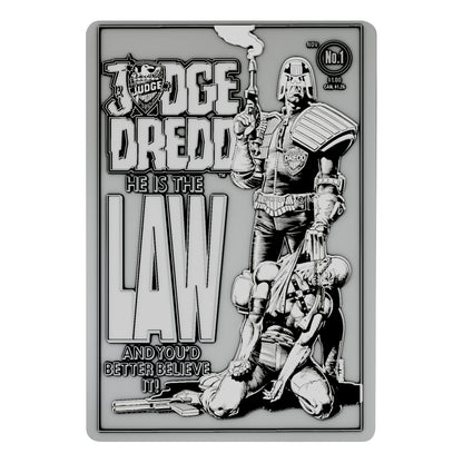 2000 AD Judge Dredd Comic Book Cover Ingot