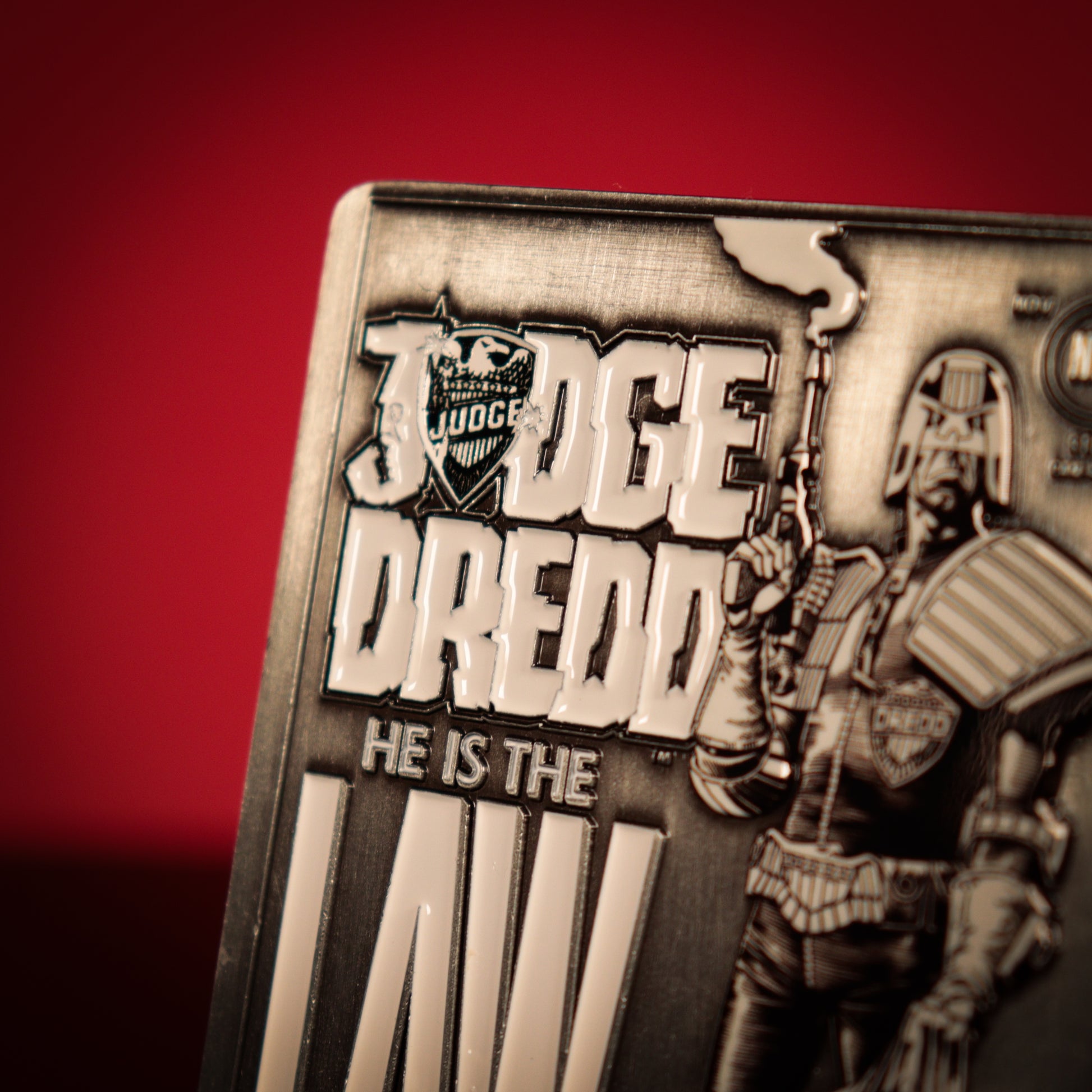 2000 AD Judge Dredd Comic Book Cover Ingot