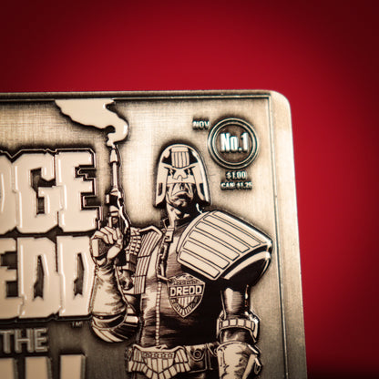 2000 AD Judge Dredd Comic Book Cover Ingot