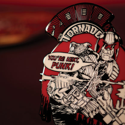 2000 AD Judge Dredd You’re Next Punk Pin Badge