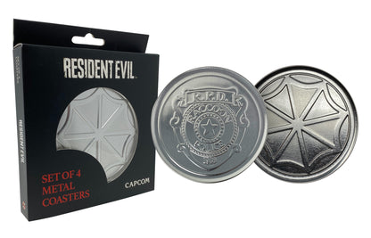 Resident Evil - Set of 4 Embossed Metal Coasters