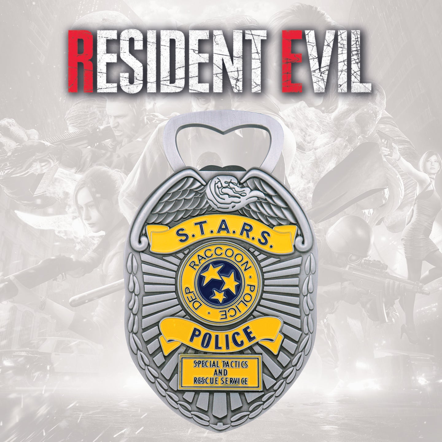 Resident Evil Police Badge Heavy Duty Bottle Opener