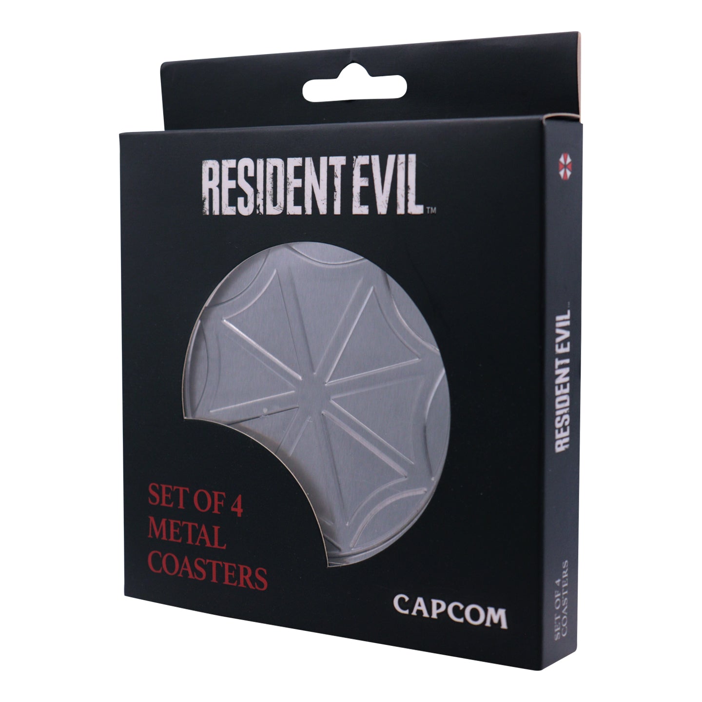 Resident Evil set of 4 non-slip metal coasters from Fanattik