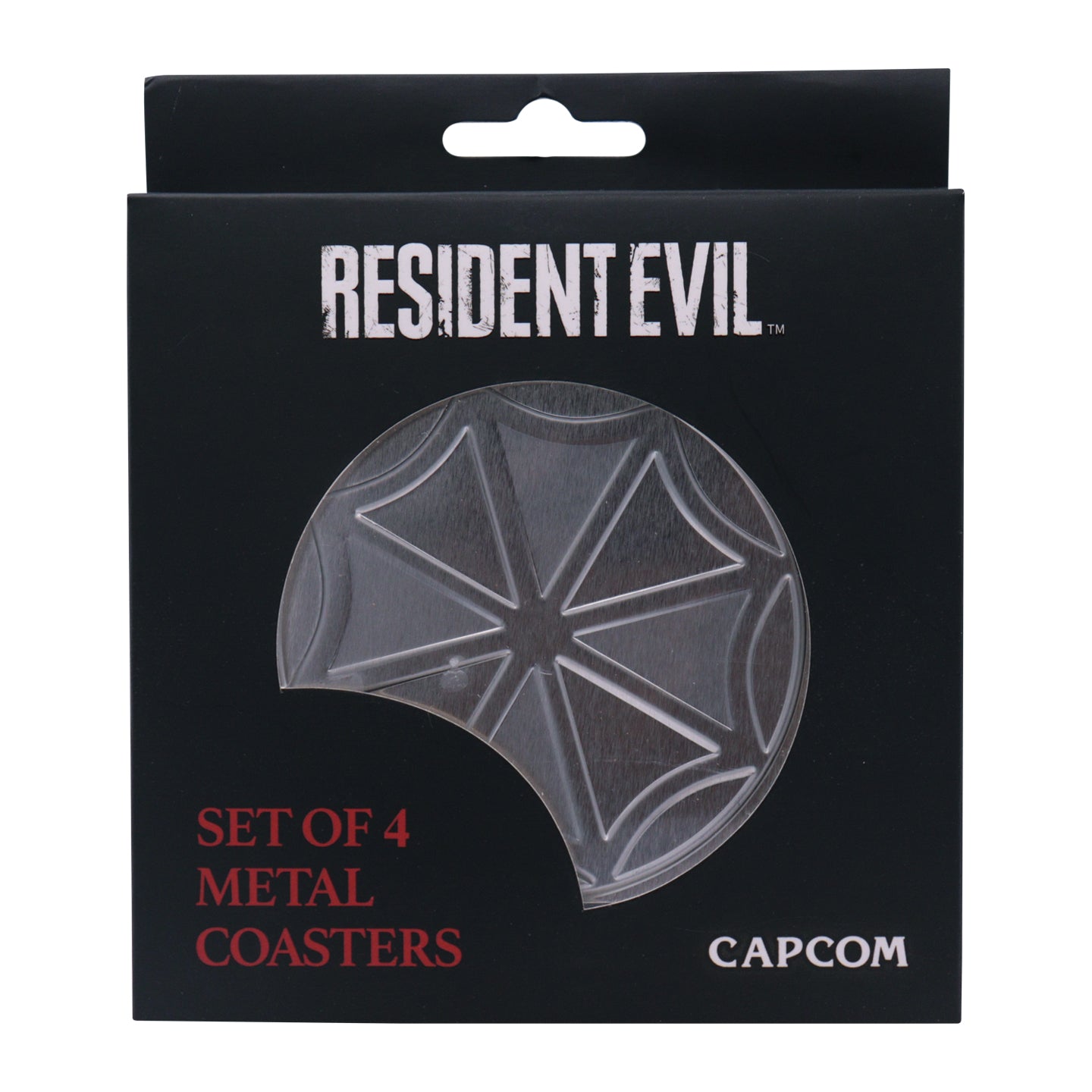 Resident Evil set of 4 non-slip metal coasters from Fanattik