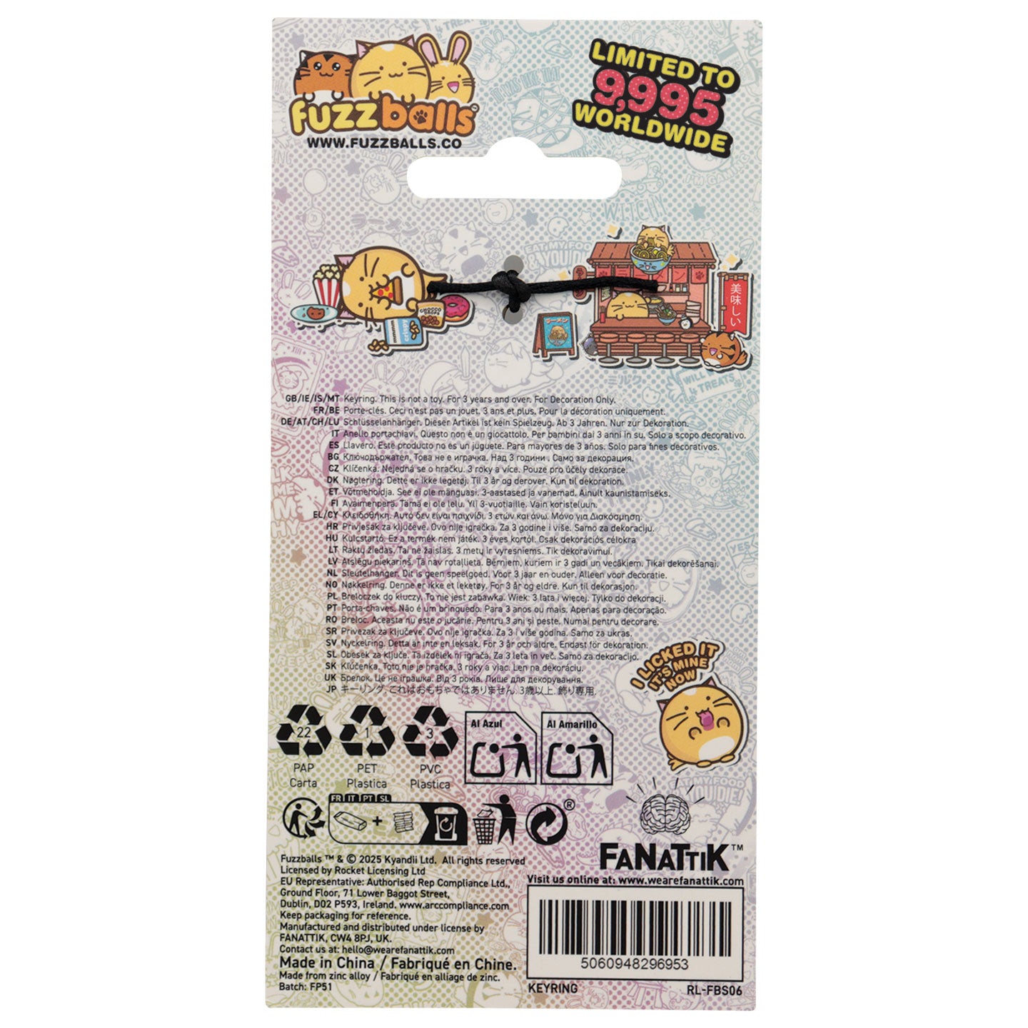Fuzzballs Whisky Noodles Keyring