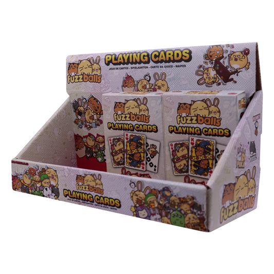 Fuzzballs Playing Cards CDU Containing 12 Packs