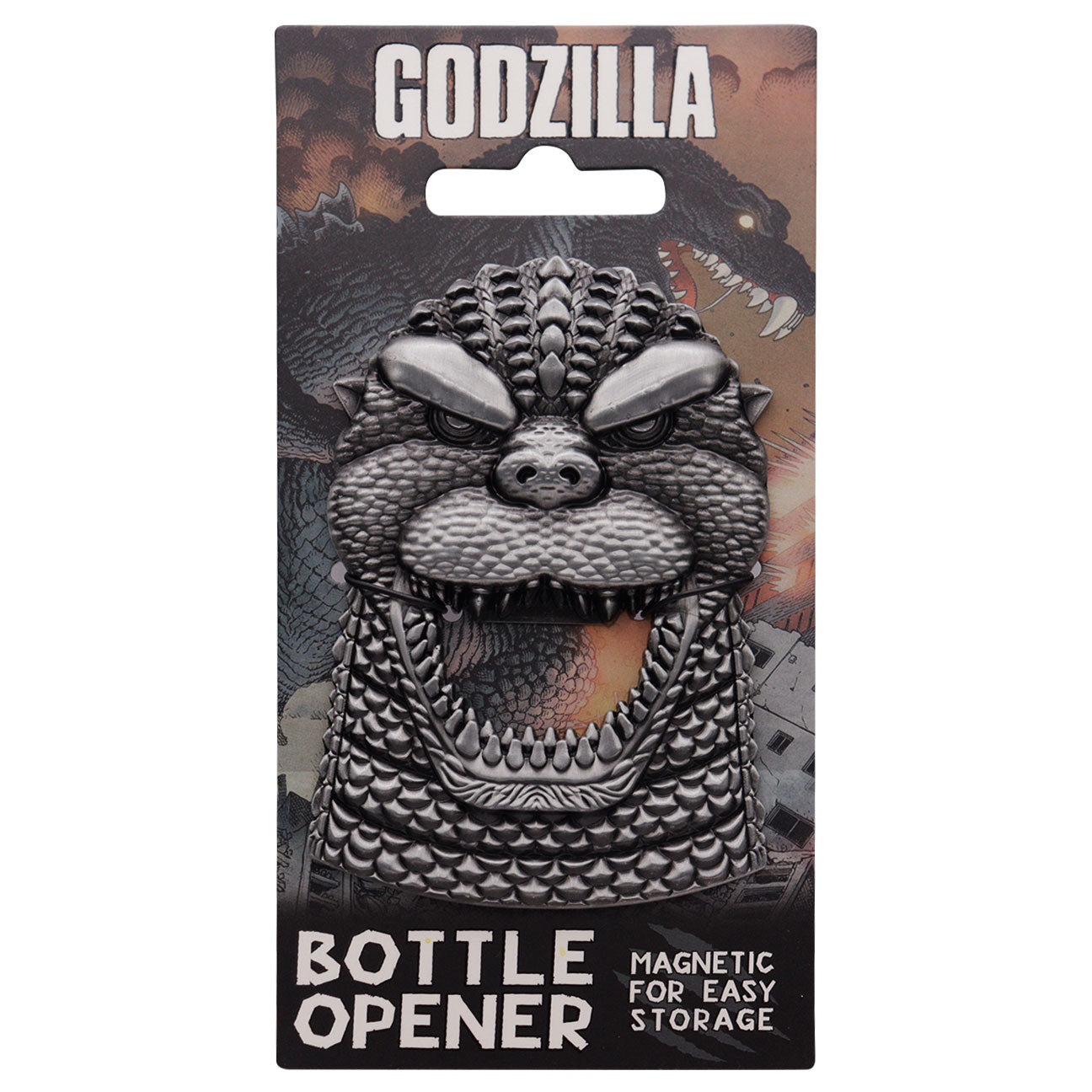 Godzilla heavy duty bottle opener with magnetic back from Fanattik