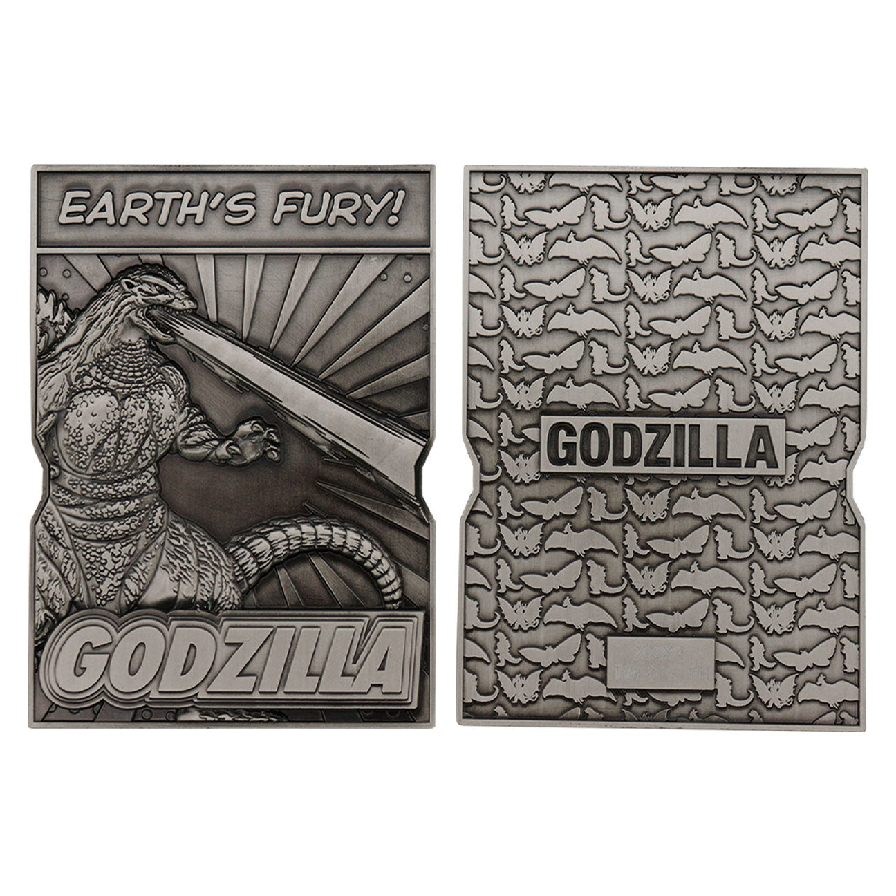 Godzilla 5 Piece Limited Edition Monsters Collectible Metal Ingot Set and collectors box