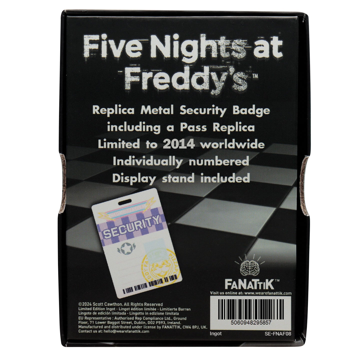 Five Nights at Freddy's Replica Security Badge Fanattik Five Nights at Freddy's Replica Security Badge Fanattik