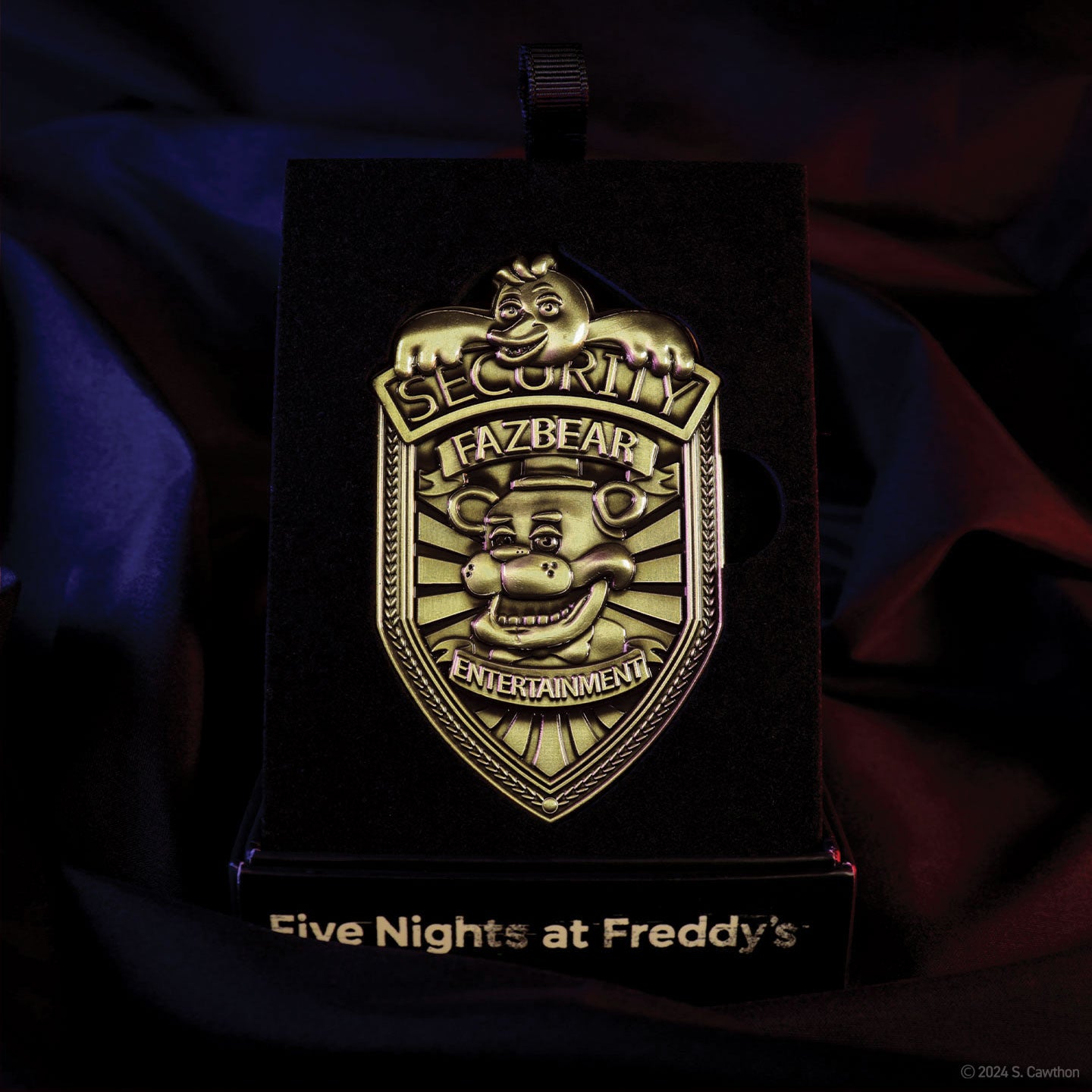 Five Nights at Freddy's Replica Security Badge – Antique Brass Edition
