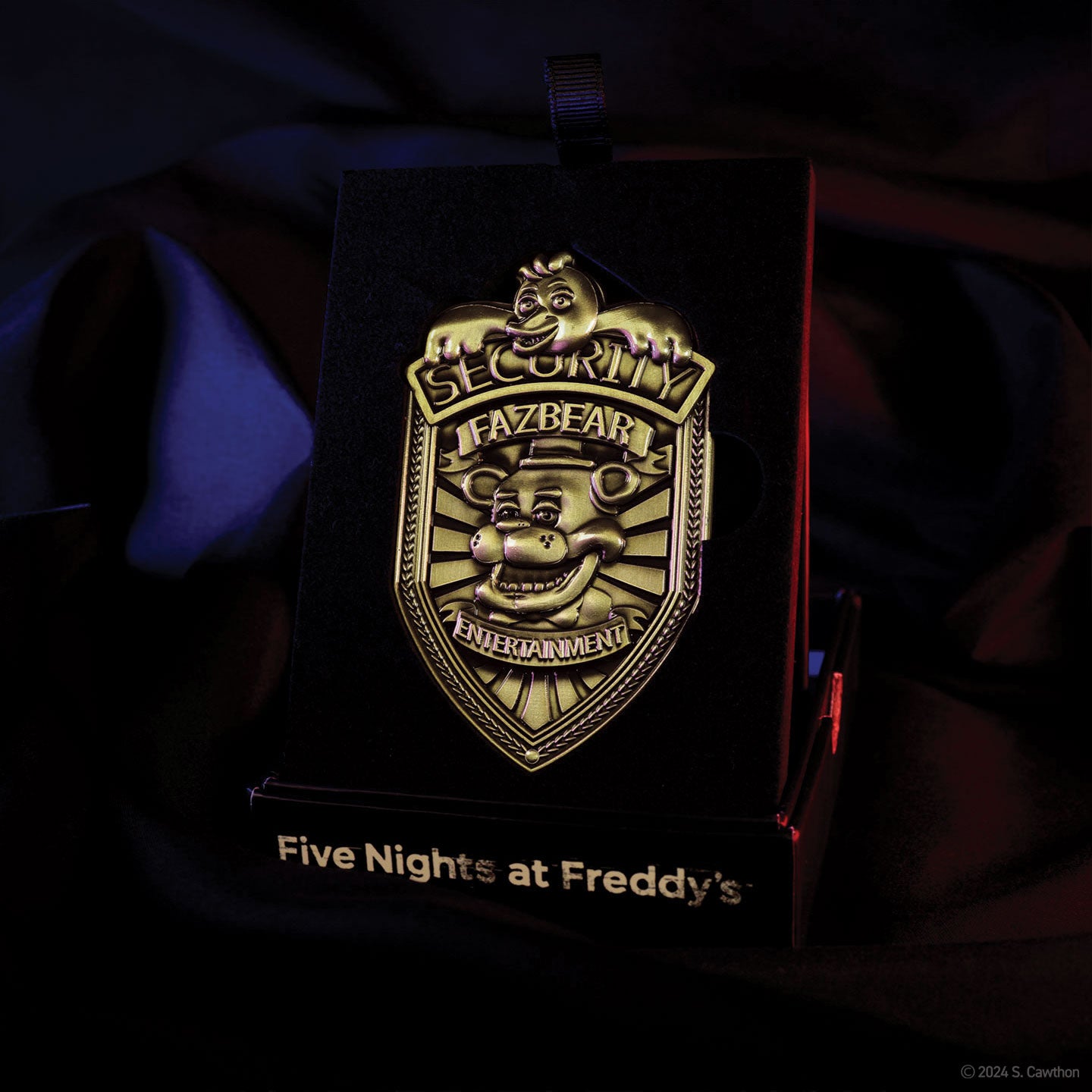 Five Nights at Freddy's Replica Security Badge – Antique Brass Edition