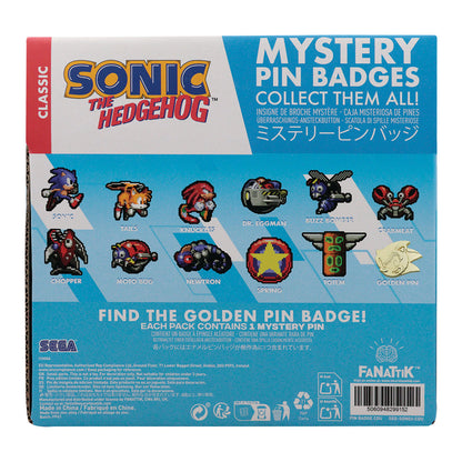 Sonic The Hedgehog Mystery Pin Badge CDU Containing 12 Blind Boxes