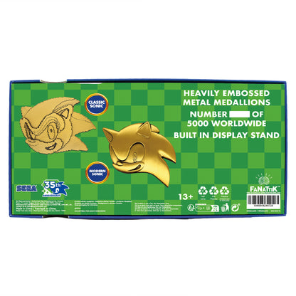 Sonic the Hedgehog – 35th Anniversary Limited Edition Then & Now Medallion Set