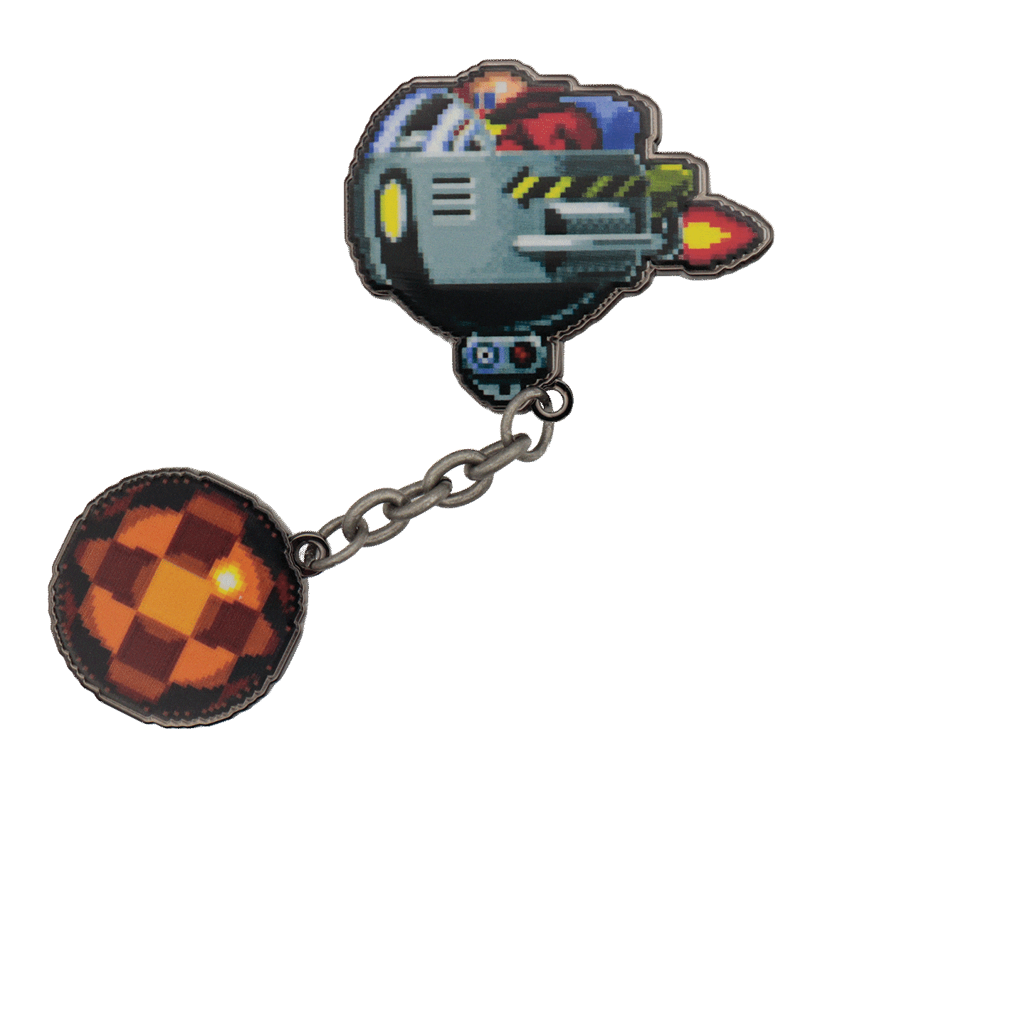 Sonic The Hedgehog – Dr. Eggman Egg Mobile Chained Pin Badge
