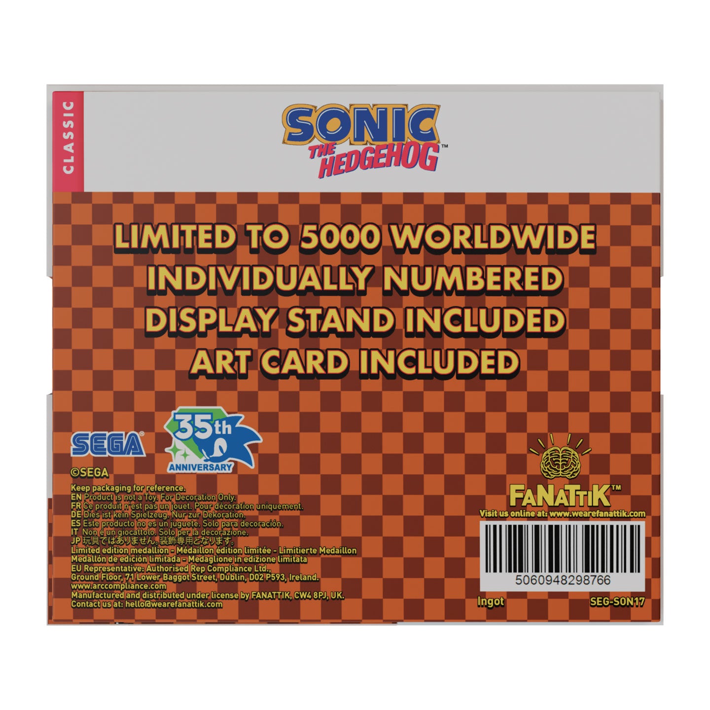 Sonic The Hedgehog – Original Logo Medallion