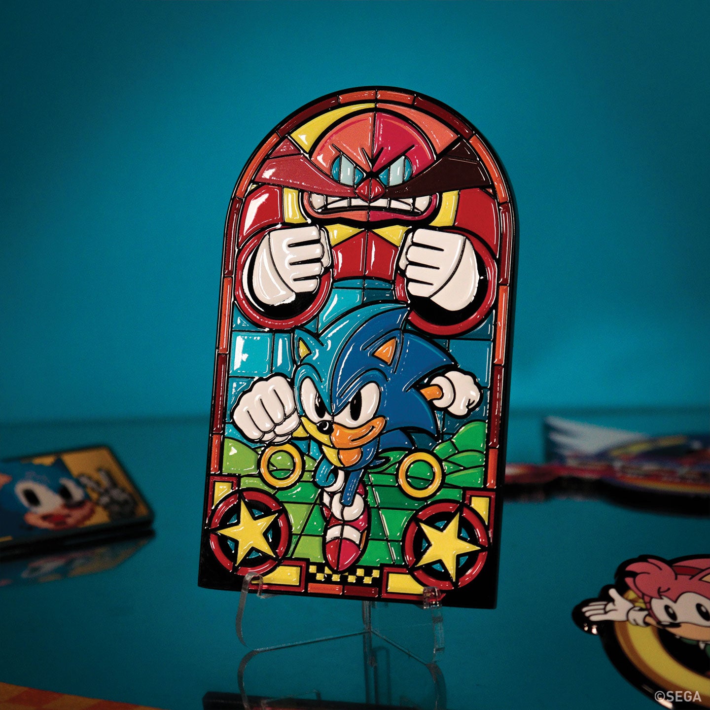 Sonic The Hedgehog – Stained Glass Window Style Ingot