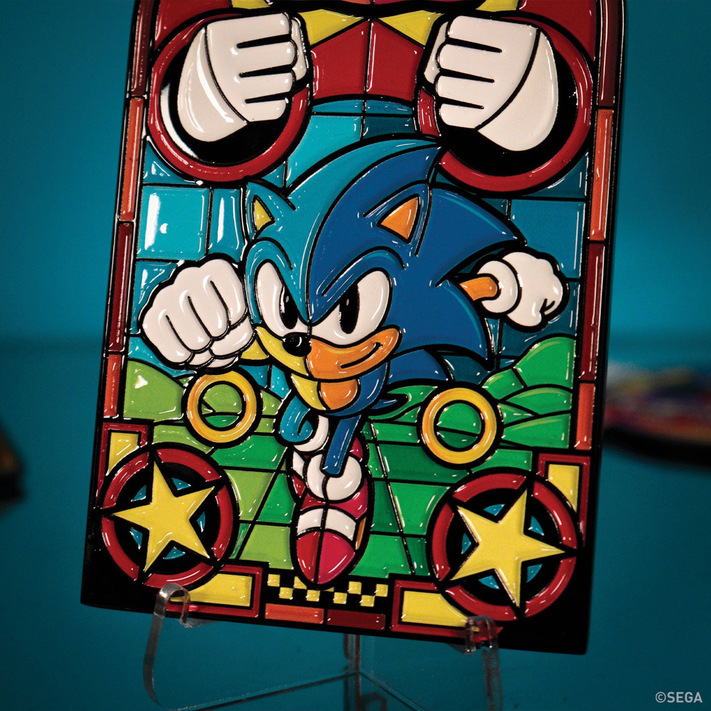 Sonic The Hedgehog – Stained Glass Window Style Ingot