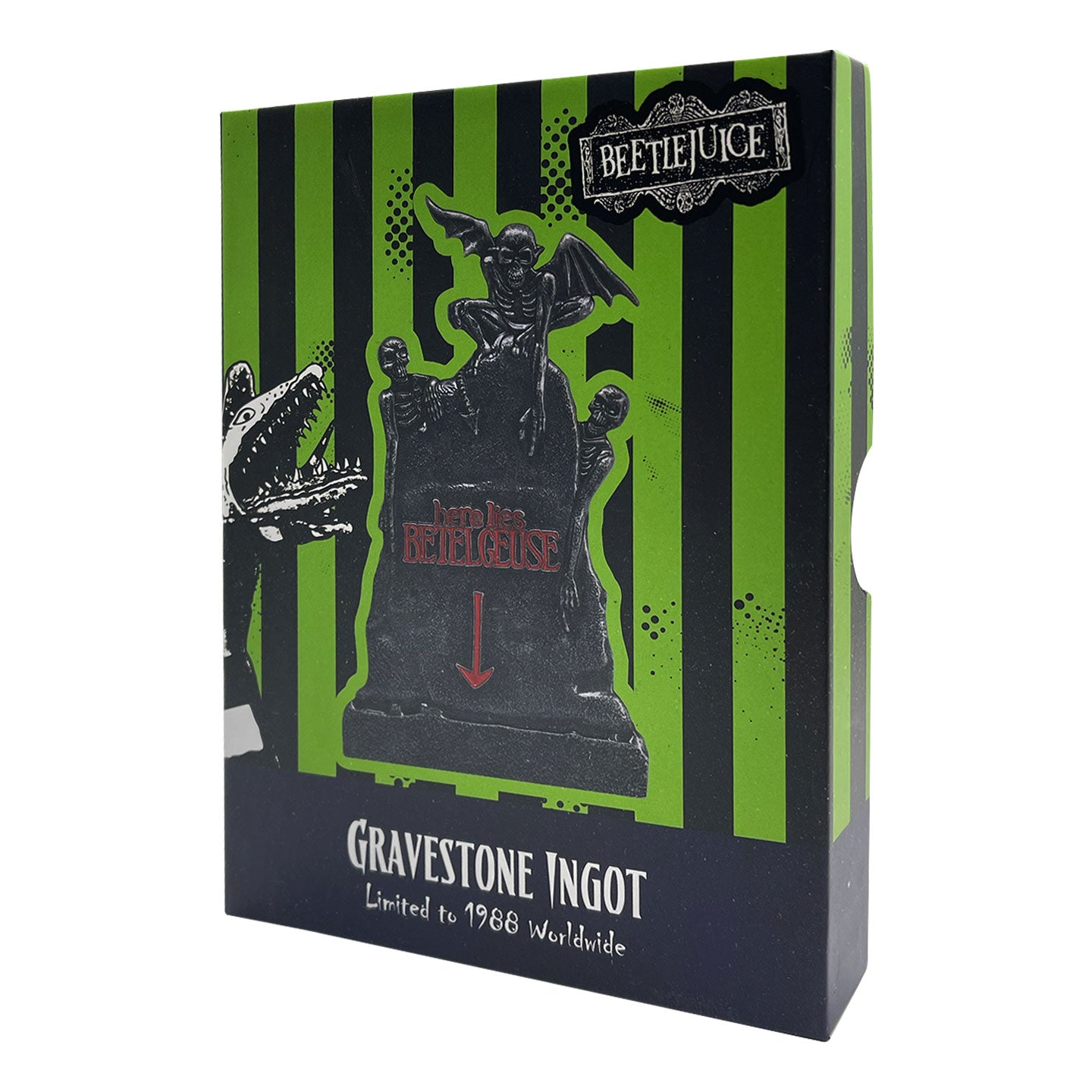 Beetlejuice Limited Edition Gravestone Collectible Metal Ingot