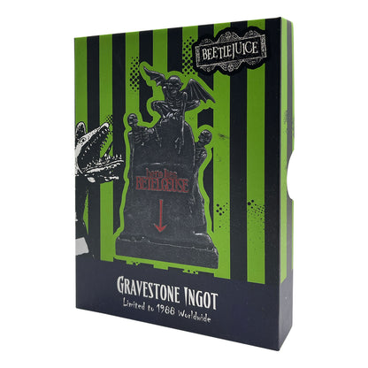 Beetlejuice Limited Edition Gravestone Collectible Metal Ingot