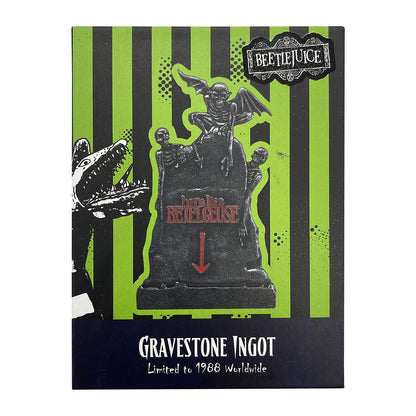 Beetlejuice Limited Edition Gravestone Collectible Metal Ingot