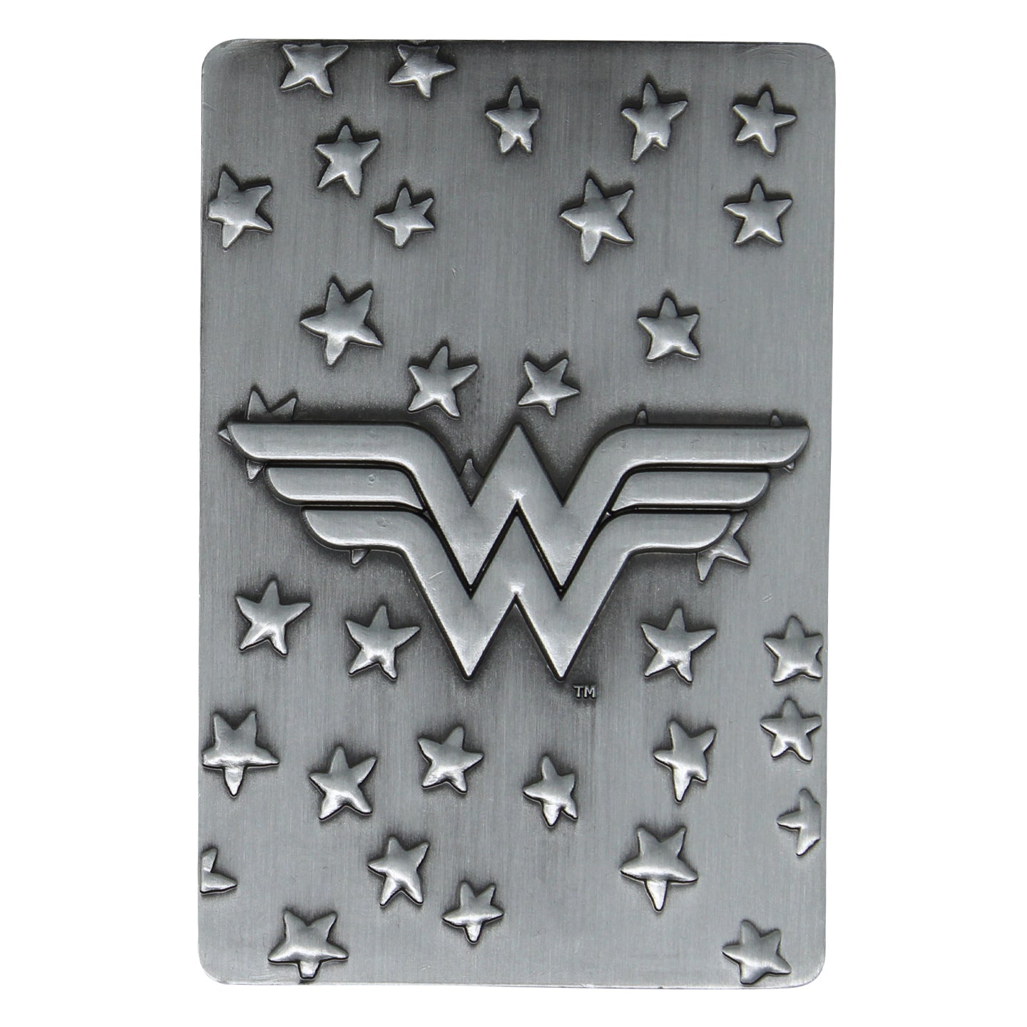 DC Comics Wonder Woman Limited Edition Collectible Metal Plaque featuring original comic book art