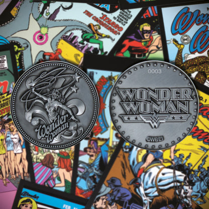 Wonder Woman limited edition collectible metal coin from Fanattik